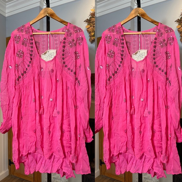 New Free People Neon Moon Mini Dress - Picture 2 of 6
